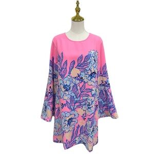 Lilly Pulitzer GWENLYN DRESS MULTI TOTALLY KOALAFIED ENGINEERED WOVEN DRESS SZ14